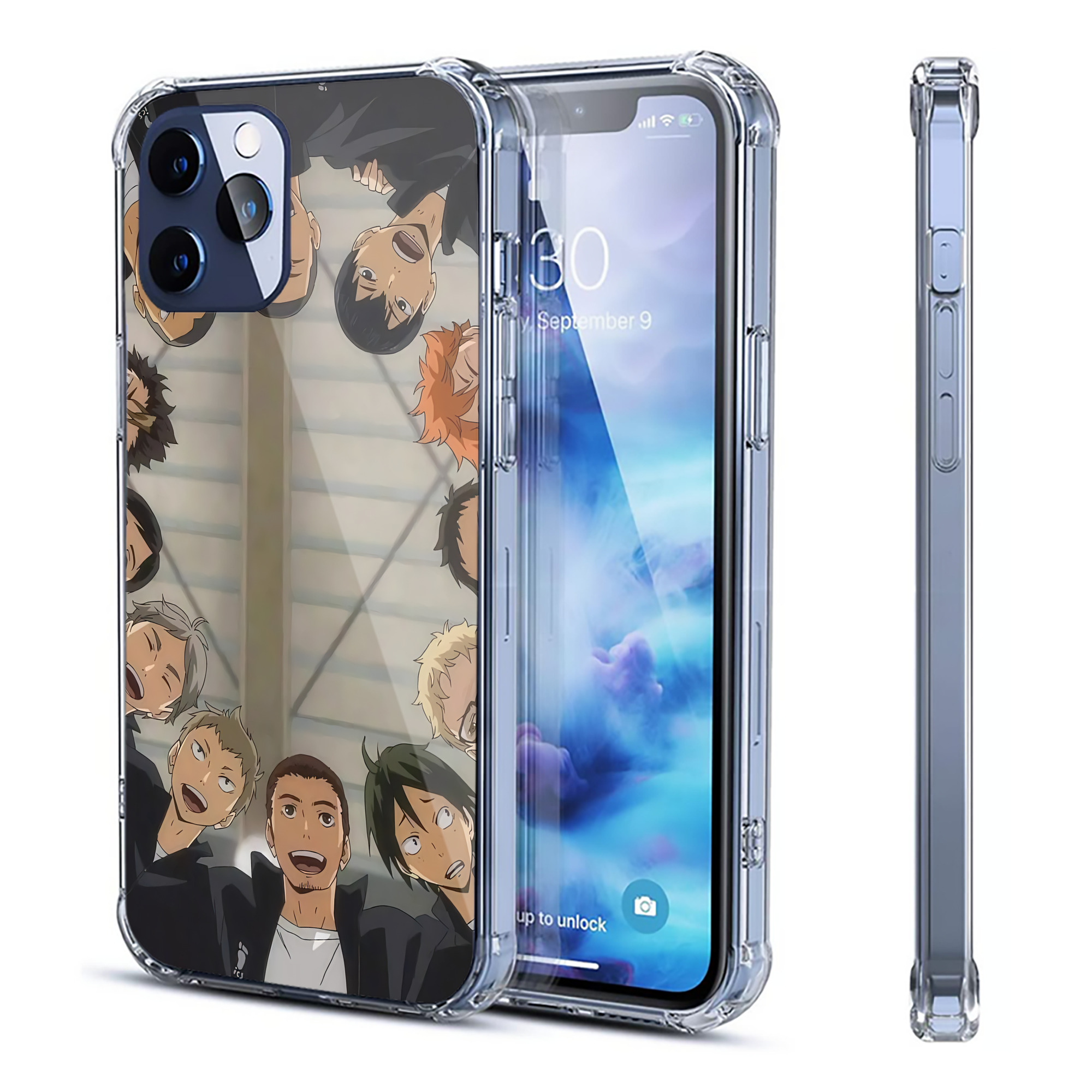 （画像用） ハイキュー!! Haikyu!! 【iPhone 12シリーズ対応】透明スマホケース（クリアソフトケース）
